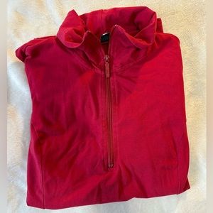 Roots red medium light/spring 1/4 zip jacket